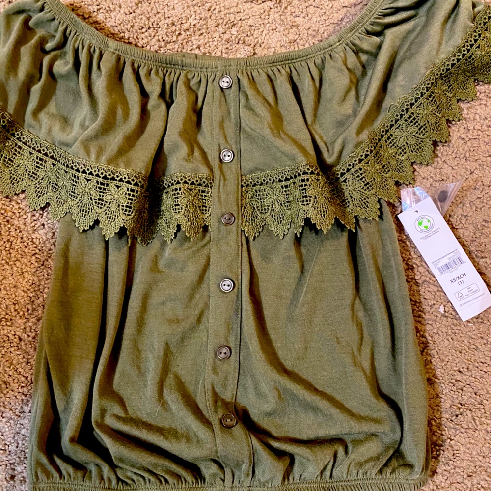 Two beautiful off the shoulder tops.